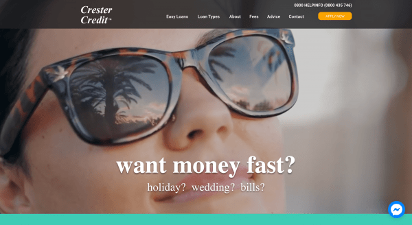Crester Credit screenshot