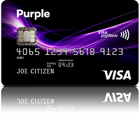 logo Purple Visa credit card